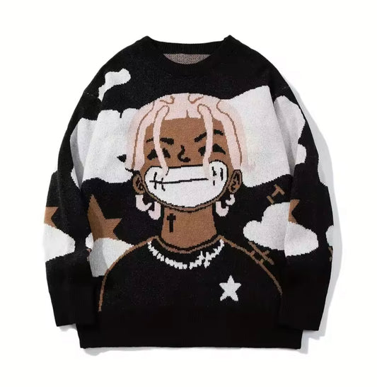 SkyMood Cartoon Knit Sweater