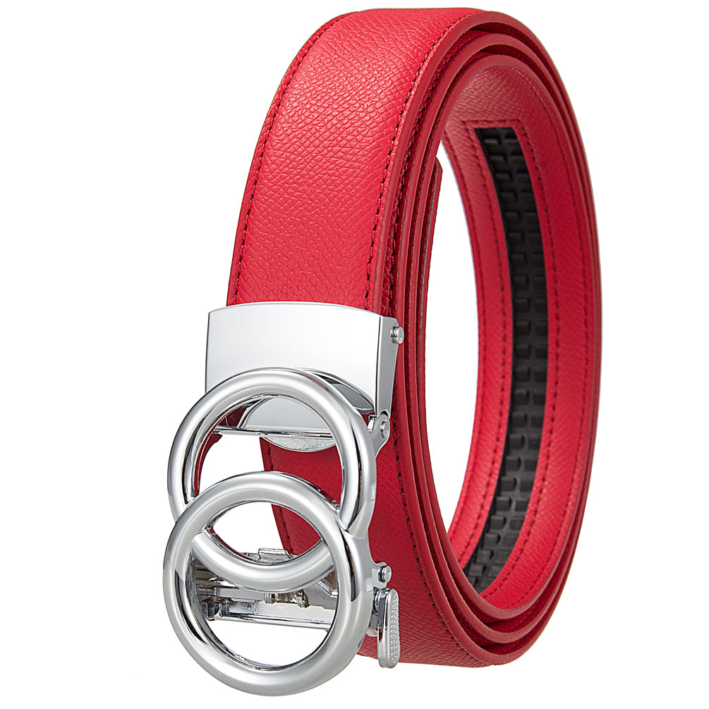 Dual Circle Belt – Silver