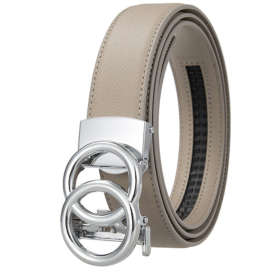 Dual Circle Belt – Silver