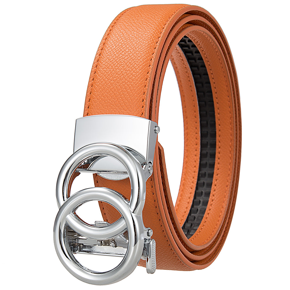 Dual Circle Belt – Silver