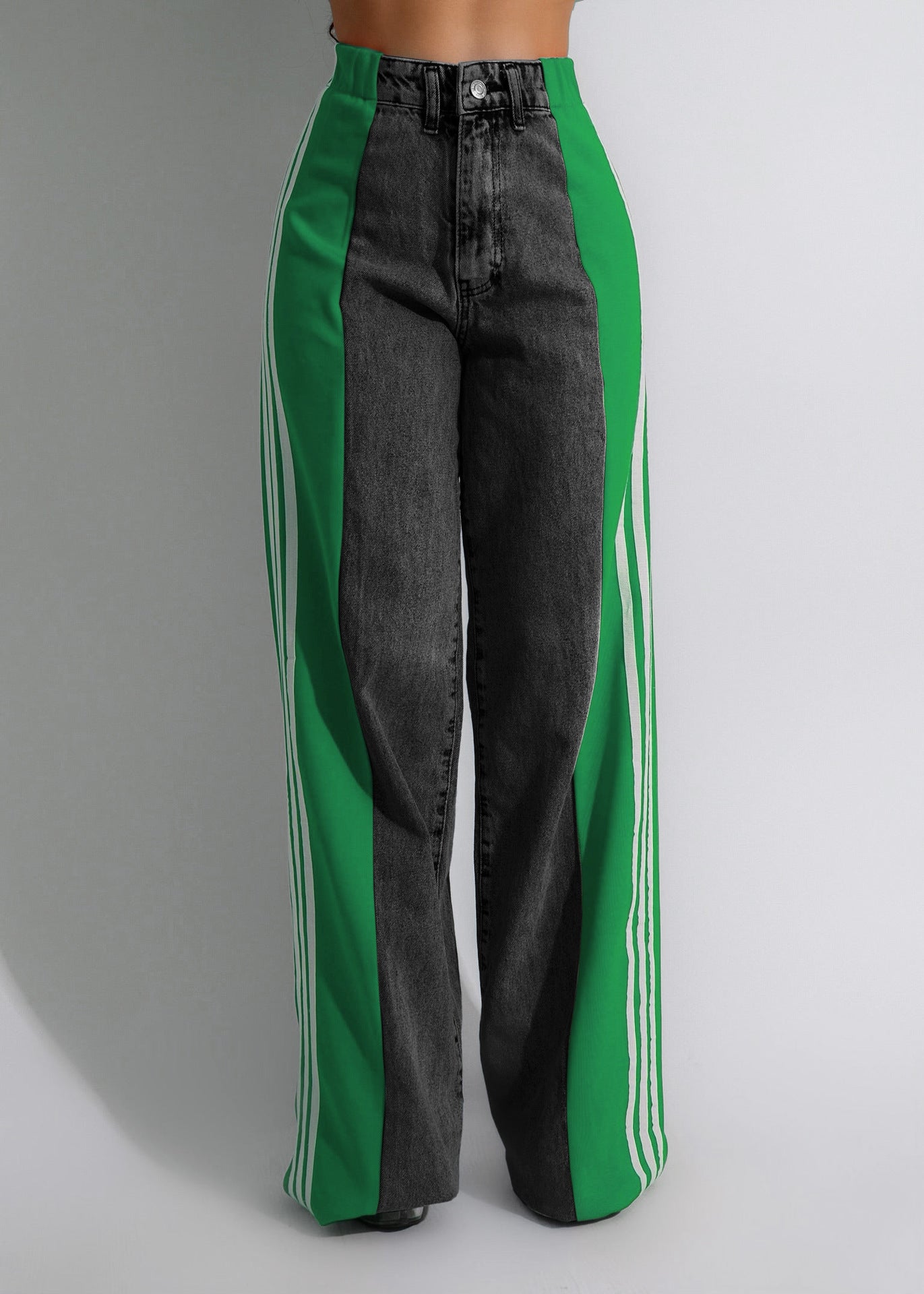 Street Block Denim Pants