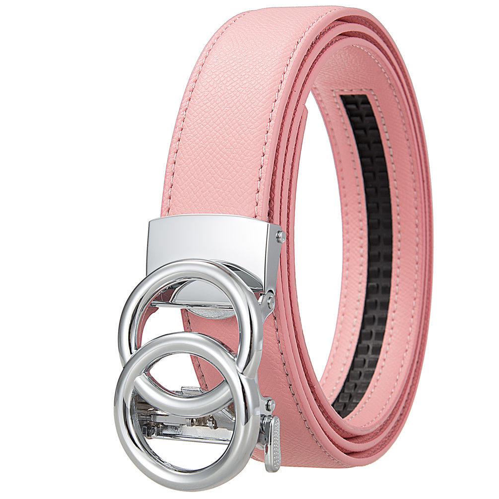 Dual Circle Belt – Silver