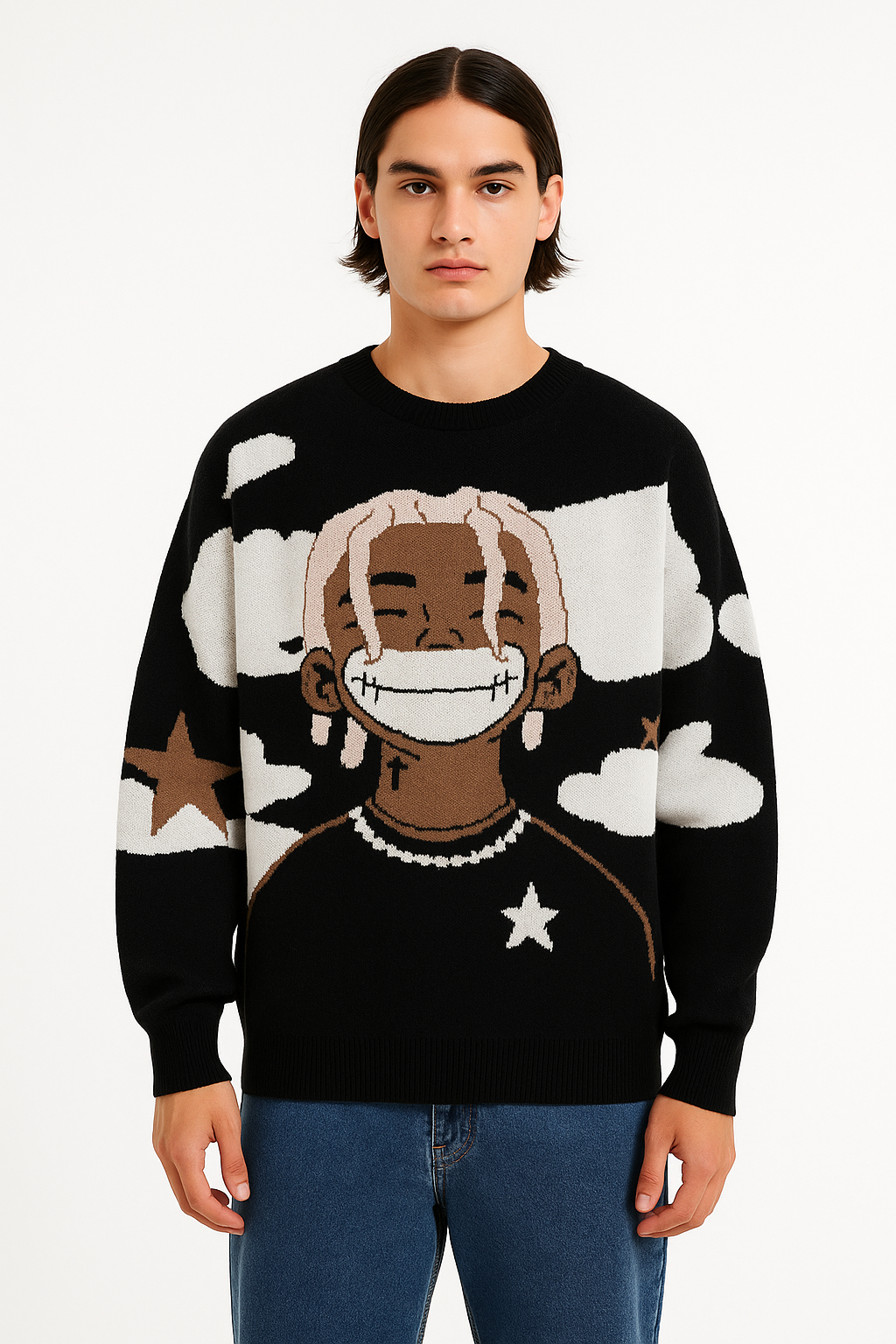 SkyMood Cartoon Knit Sweater