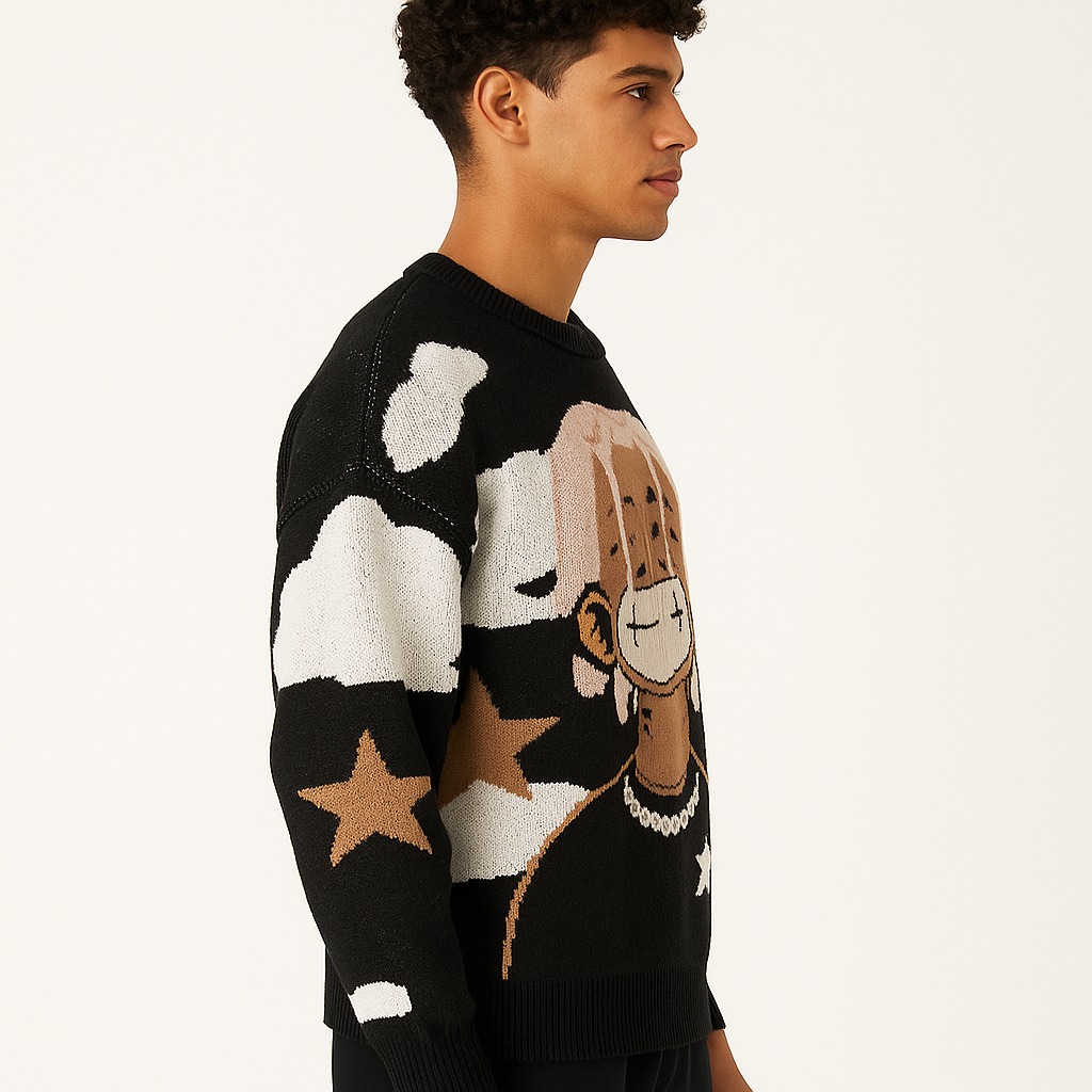 SkyMood Cartoon Knit Sweater