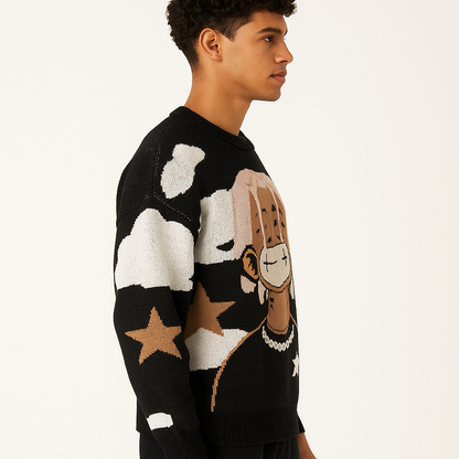 SkyMood Cartoon Knit Sweater