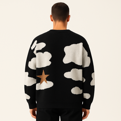SkyMood Cartoon Knit Sweater