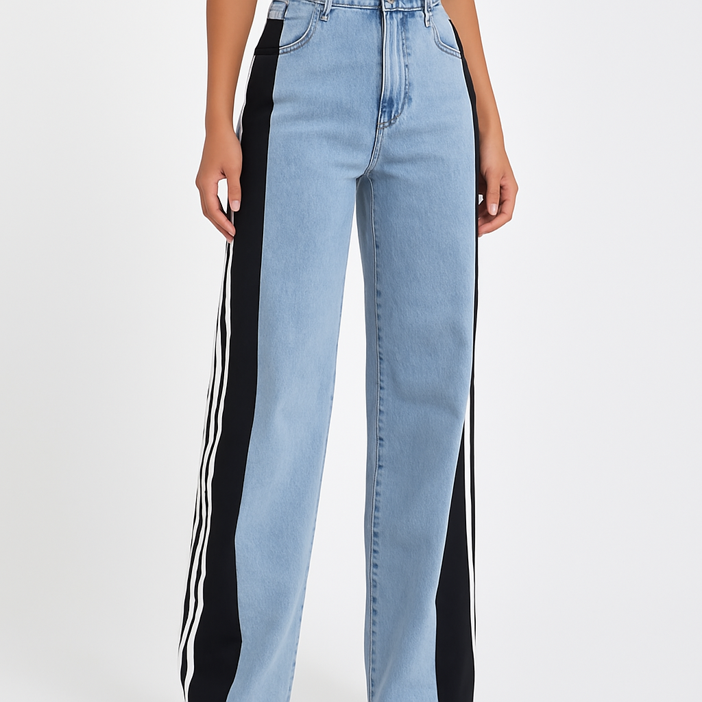 Street Block Denim Pants