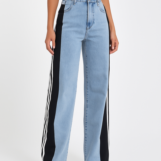 Street Block Denim Pants